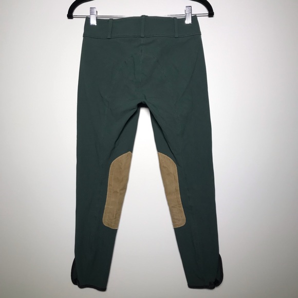 The Tailored Sportsman Girls Trophy Hunter Breeches In Forest Green Size 14 - Picture 4 of 6